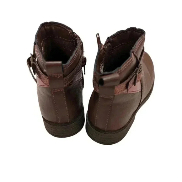 Carter's Girls Fashion  Ankle  Dress Boot Tan Little Kid SZ 12 - Picture 3 of 7